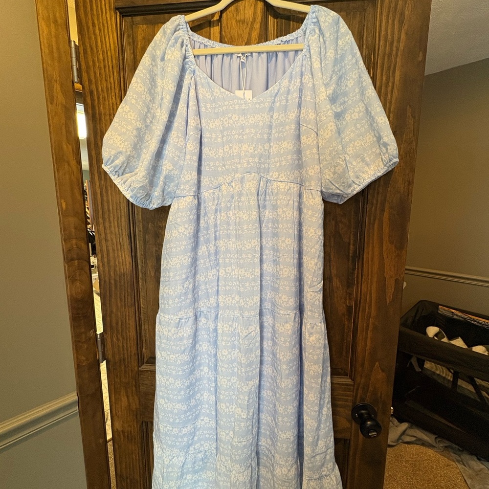 Baltic Born Light Blue Floral Dress
